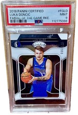 2018 Panini Certified Fabric of the Game Rookie Luka Doncic #FG-LD /149 RC PSA 9