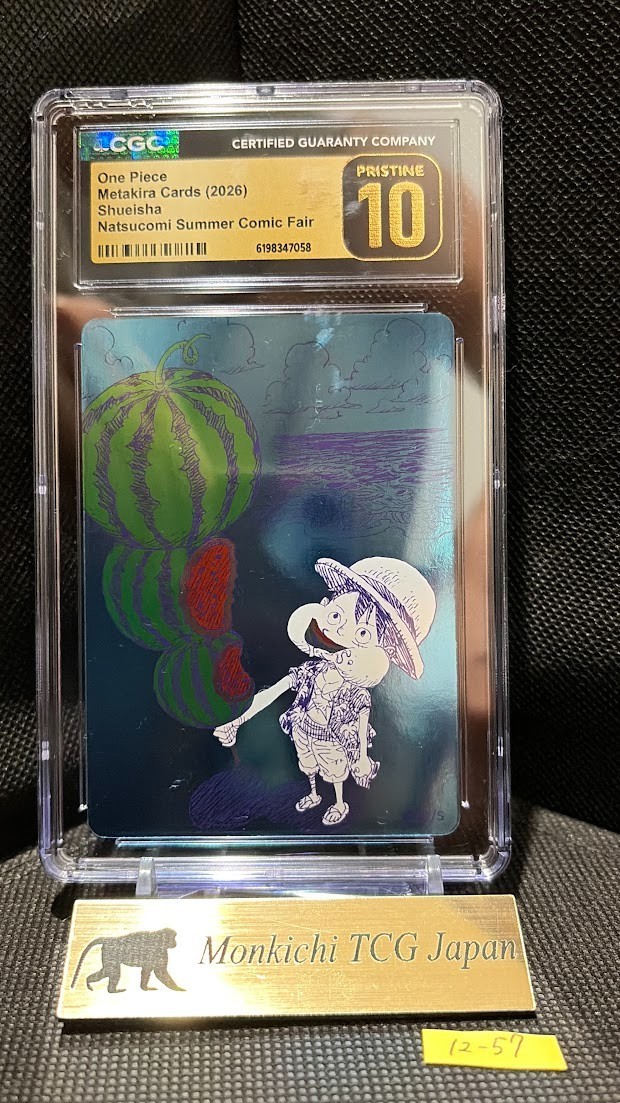 CGC Pristine 10 ONE PIECE Watermelon Luffy Promo NATSUCOMI 2026 ...