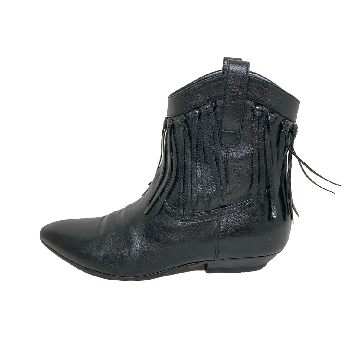 Stivali da donna originali SAINT LAURENT PARIS 395496 in pelle nera