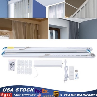 Smart Curtains System Electric Curtain Rod Track Rail Remote Controlled Drapery
