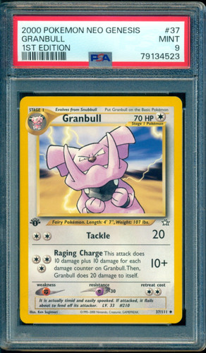 Granbull (1st Edition) graded PSA 9 for sale on eBay