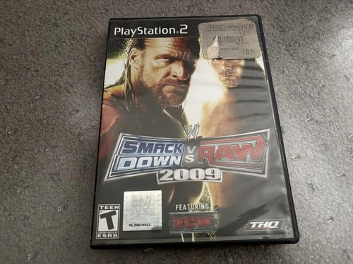 WWE Smackdown vs. Raw 2009 Sony PlayStation 2 (PS2) Complete In Box