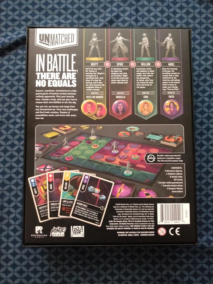Buffy the Vampire Slayer Unmatched Mondo Restoration Board Game NM+, Complete - Image 4 of 4