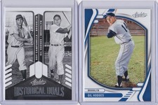 2022 Absolute Gil Hodges Lot Brooklyn Dodgers - Base and Historical Duals Insert