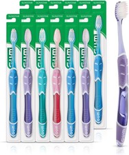 GUM Technique Sensitive Care Toothbrush Pack of 12 Ultra Soft Dome Trim Bristles