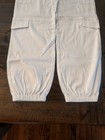 EDIKTED Cargo Pants Womens XS White Denim Wide Leg Carpenter Utility Pockets — photo 5