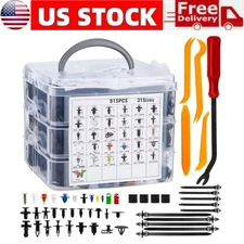 970Pcs Car Body Push Pin Rivet Trim Panel Retainer Fastener Clip Assortment Kit