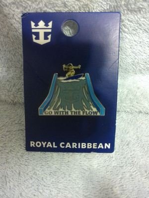 Royal Caribbean Go With The Flow Pin Flow Rider Surfer New