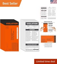 25 Realistic Fake Parking Tickets - Ultimate Prank with Customizable Offenses