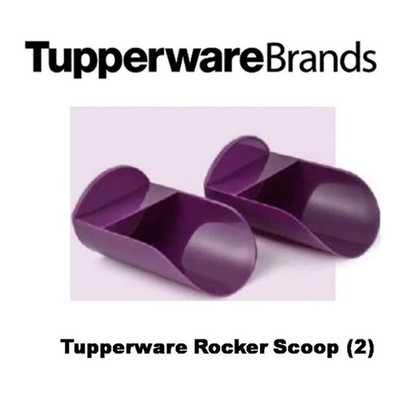 2pcs Tupperware Rocker Scoop Purple Dewberry Set for Modular Mates Canisters