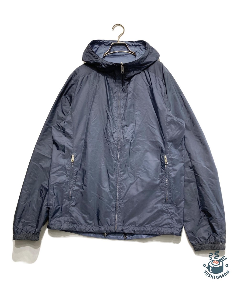 prada ナイロンシェルコート　リバーシブル PRADA Reversible nylon jacket Size: 54 Navy Men SGB754 R142 | eBay