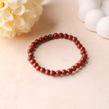 Genuine Red Jasper 4mm Beaded Crystal Healing Reiki Men Women Bracelet