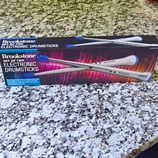 Brookstone Electronic Drumsticks Set of 2 Drum Sticks for Drums