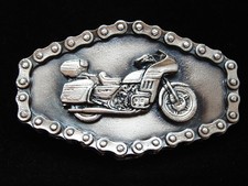 OB11158 *NOS* VINTAGE 1981 **HONDA MOTORCYCYLE** PEWTER GREAT AMERICAN BUCKLE