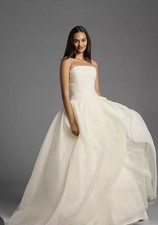 Vera Wang Plus size Davids Bridal Wedding Dress ( Egg shell white)