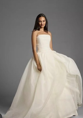 peach and cream bridesmaid dresses Duntery Ruched V-neck Tulle Long Dress, Sunset