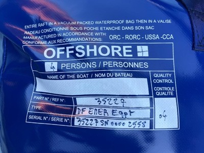 4 man life raft. unused. vital safety eqpmnt. cheap for quick sale