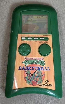 WORKING! TMNT Basketball 1991 Handheld Konami Game Teenage Mutant Ninja Turtles