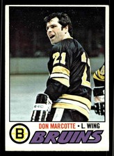 1977-78 Topps Don Marcotte #165 - Boston Bruins