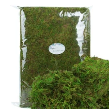 35oz (2.18 Pounds) Green Artificial Moss for Indoor Crafts, Fairy Gardens, Ta...