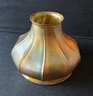 L.C.T. Tiffany Signed aurene gold squash blossom shade american art glass