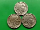 1936 PDS Better Buffalo Nickel Set. Actual Coins. 119m 24m 14m Minted.