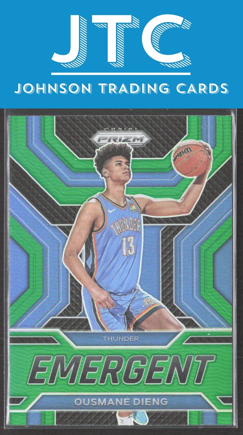 2022-23 Prizm Ousmane Dieng Emergent Prizms Green Oklahoma City Thunder RC