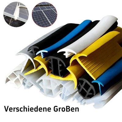 Solar Photovoltaik universal Abdeckprofil Fugen T-Profil Dichtung Silikon Gummi