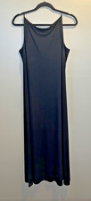 Lauren Ralph Lauren Classic Long Maxi Slip Dress Womens L Black Sleeveless
