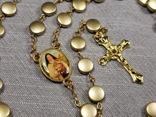 Vintage Rosary Prayer St Therese Of Lisieux Religious Christian Gift B81