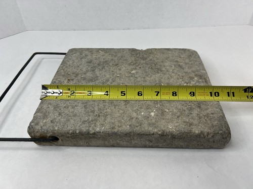 Antique Warming Stone Bed Sleigh Coach Buggy Foot WARMER Vintage Rock 10" x 8" - Picture 5 of 6