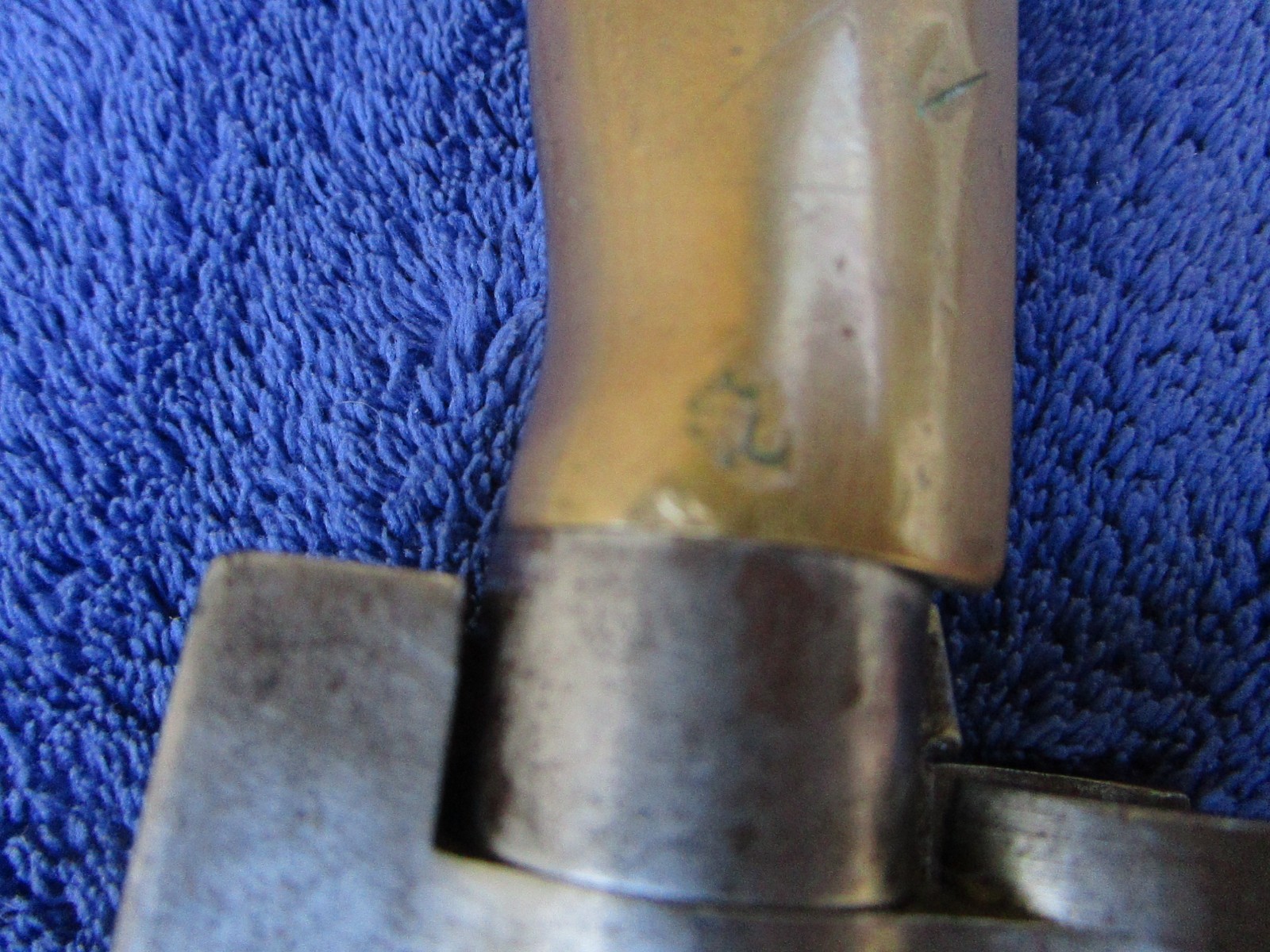 ORIGINAL  ANTIQUE M1886/93 FRENCH LEBEL "ROSALIE" SHORTENED BAYONET AND SCABBARD