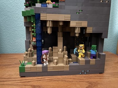 Minecraft Moc With Lighting Including And Many Mobs And Minifigures +Geode parts