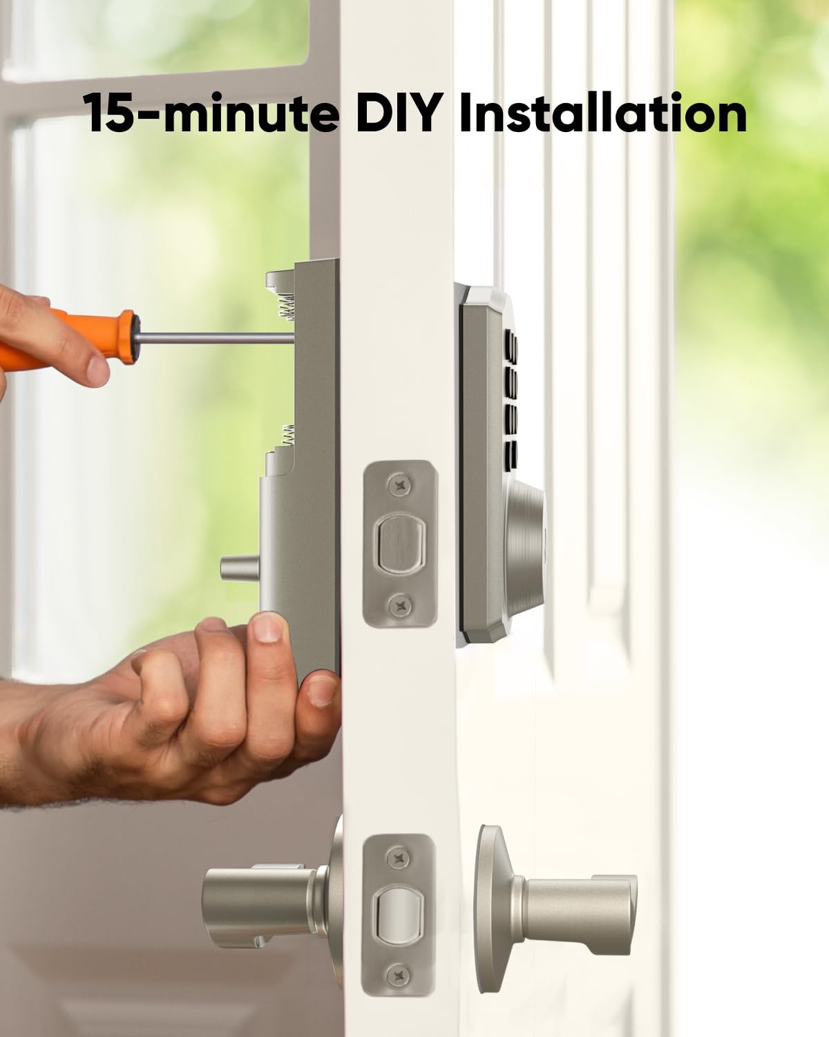 Keyless Safety Lock eufy Security Smart Lock C30, Keyless Entry Door Lock, Built-in Wi-Fi ...