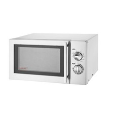 Caterlite 900W Manual Microwave and Grill 23 Litre Stainless Steel Silver 5