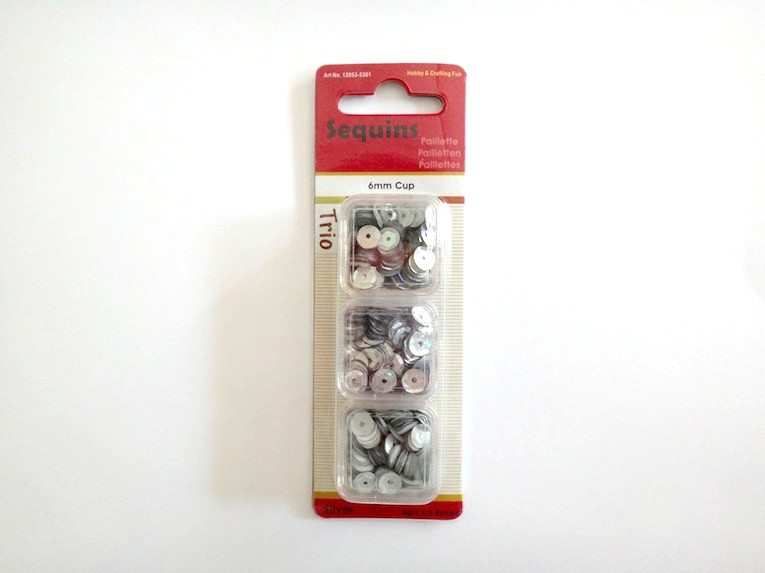Crafting Fun 6mm Silver Sequins Trio Pack Birthday Christmas Shaker Card Making