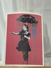 Death NYC “Luxury Rain Girl” Banksy Street Art