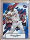 Mike Trout 2025 Topps Pristine Blue Refractor 71 /75 Angels MLB Card