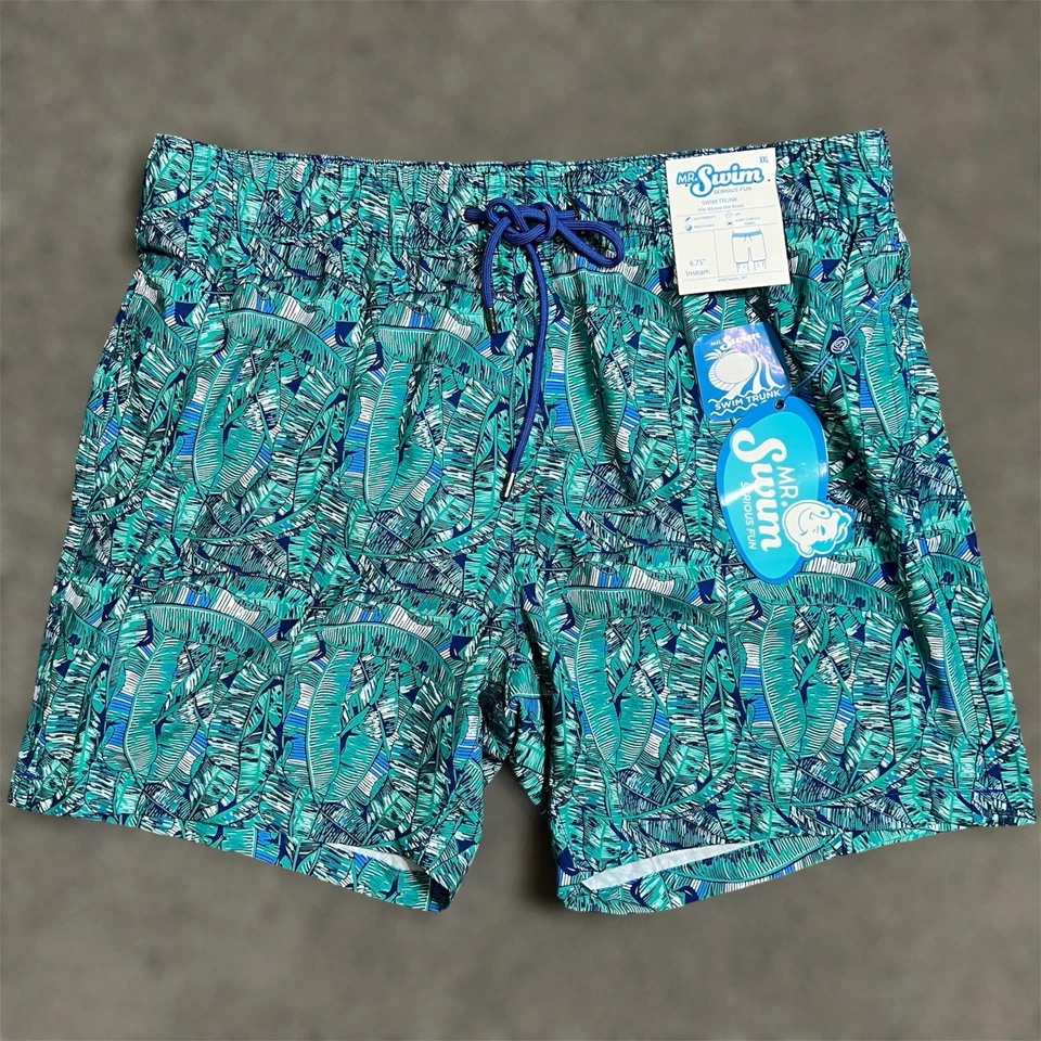 Mr. Badehose XXL Herren Whisping Palm Tropical Strand Urlaub Badeshorts