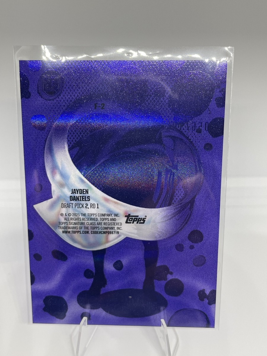 Jayden Daniels F-2 Purple Fluidity /100 2024 Topps Signature Class