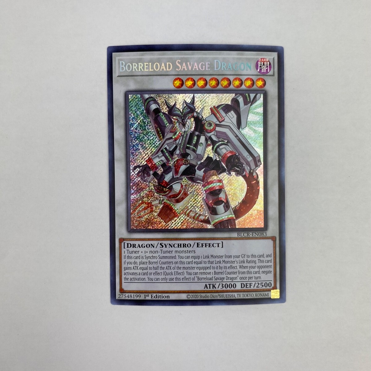 Borreload Savage Dragon - BLCR-EN083 Secret Rare, Sammelkarte Aus Battles Of Legend: Crystal Revenge