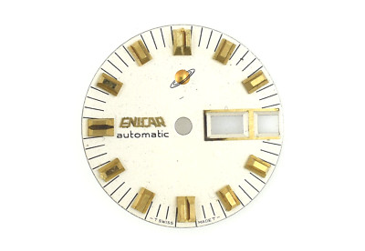 ENICAR Automatic Vintage Silver Watch Dial Diameter 25.4 mm Swiss T (ZB119)