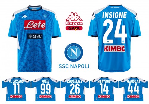Maglia GARA ufficiale NAPOLI 2019/20 Kappa Mertens Insigne Koulibaly  Maradona | eBay