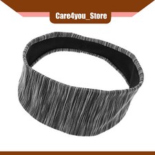 Item of 1 Stretchy Soft Sport Headband Sweat Wicking Yoga Sweatband Gray