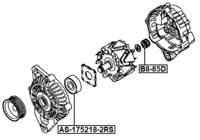 Ball Bearing 17X52X18 For Citroen 1800A028, 37331-47301, 5725.G1
