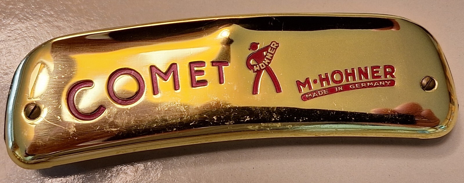 Vintage M. Hohner Comet Harmonica Made In Germany In Original Case Key