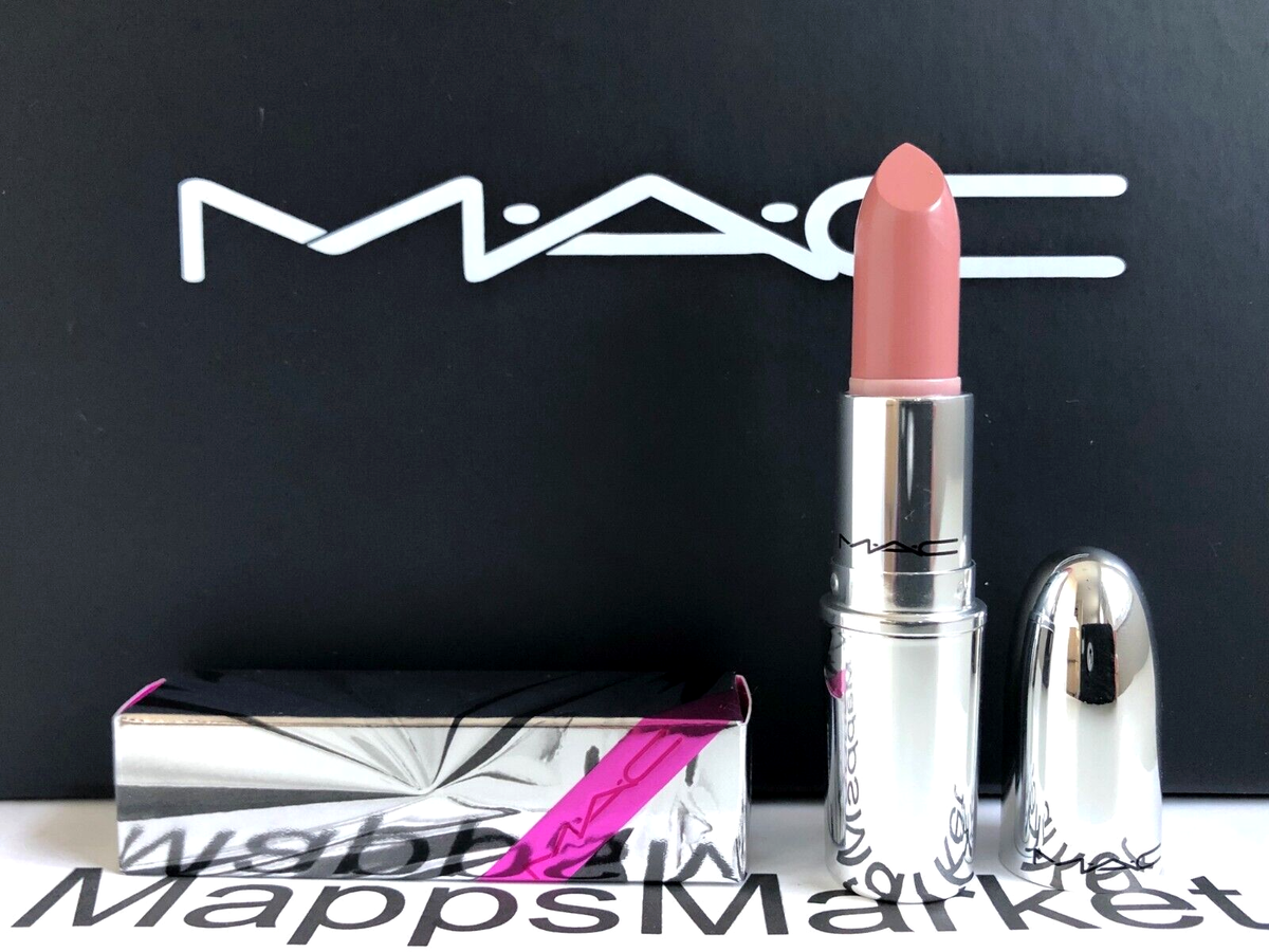 MAC Shiny Pretty Things Lipstick At Leisure, Babetown, Both Cheeks