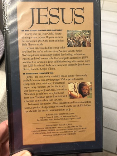 Jesus, Special Edition VHS Inspirational Films Inc. In Ukrainian Language Sealed - Picture 4 of 6