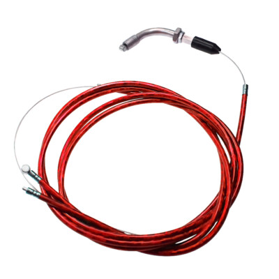 Scooter Clutch Cables Clutch Cables Red Throttle Cable Clutch Cable Line Kit For 49cc 60cc 66cc 80cc Motorized Bicycle 2-Stroke Engines 80cc Bike Engine Cable Set - Foto 5