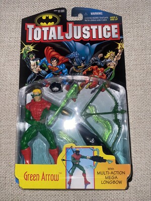 Total Justice Action Figure Green Arrow 1997 DC Comics Nib